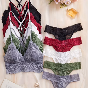 Five-color Combination Lace Sexy and Comfortable Lingerie Set